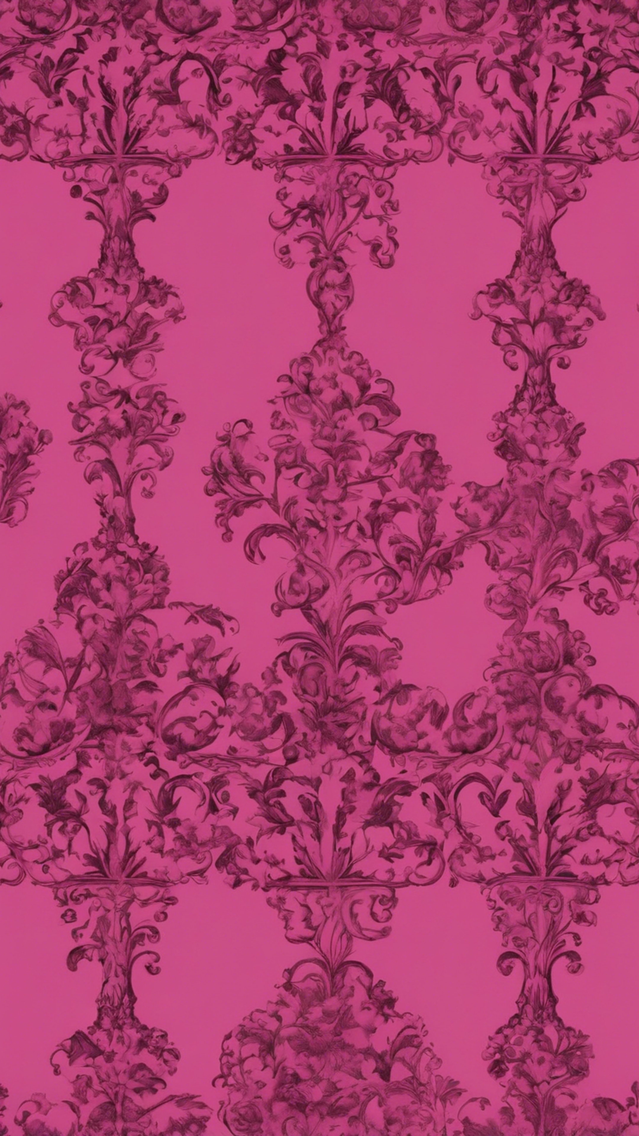 A dark pink Gothic background with baroque patterns. Tapeta[5770fecf2152499e8904]
