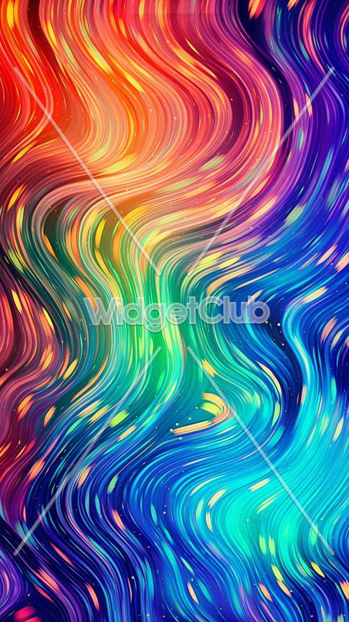 Renkli Swirls ve Twirls Arkaplanı