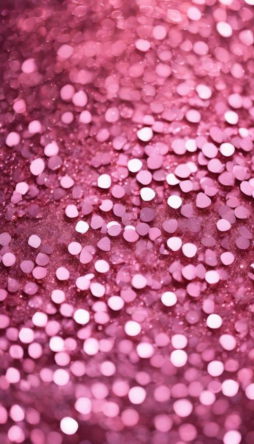 A pattern of reflective pink glitters shimmering radiantly. Tapet [e2f908059f0f4a46b28f]