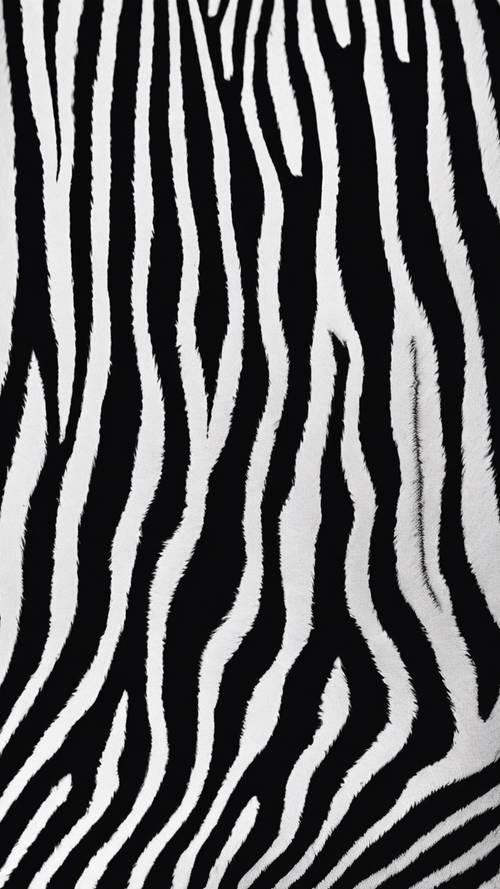 Художественный крупный план закрученных черно-белых узоров меха зебры.