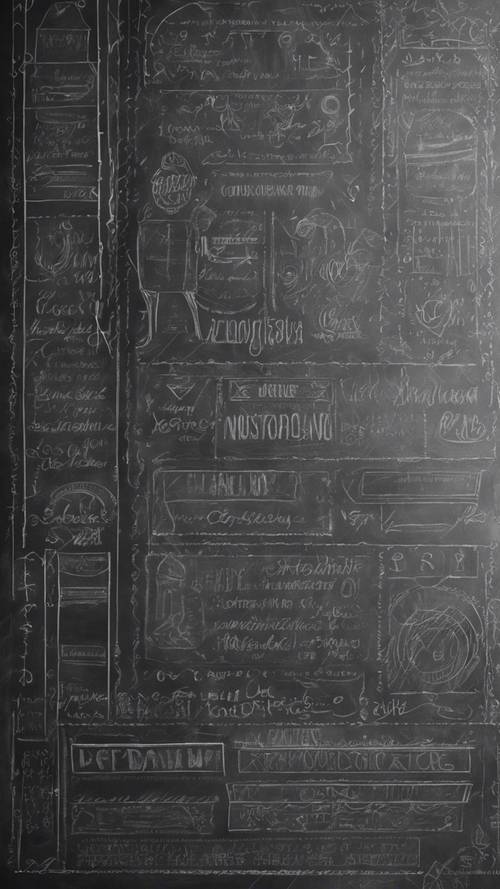 An monochromatic image of textured chalkboard in gray color. Tapet [c5d6ec416ae84cacacf2]