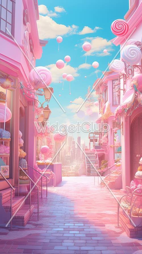 Candy-Themed Fantasy Street