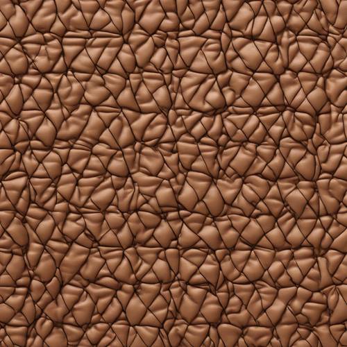 Cross-hatched tan leather fabric, with slight sheen. Tapeta [f9ddce499b2045a483de]