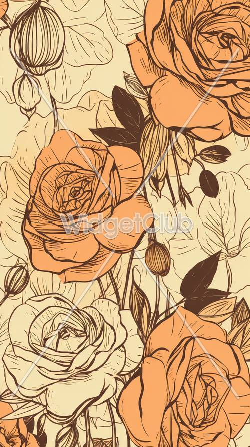 Beautiful Floral Pattern for Your Screen
