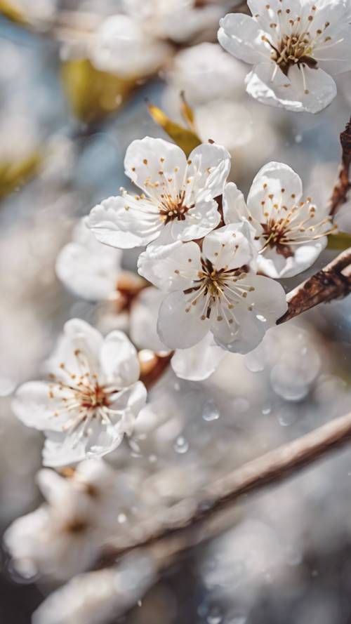 White Cherry Blossom Wallpaper [8bc38a9b16e044b2abbc]