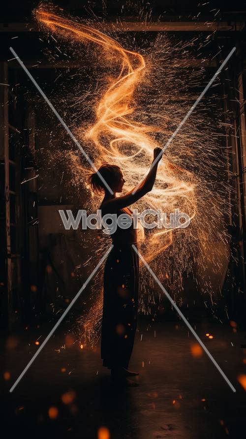 Ateş Dansı Silüeti