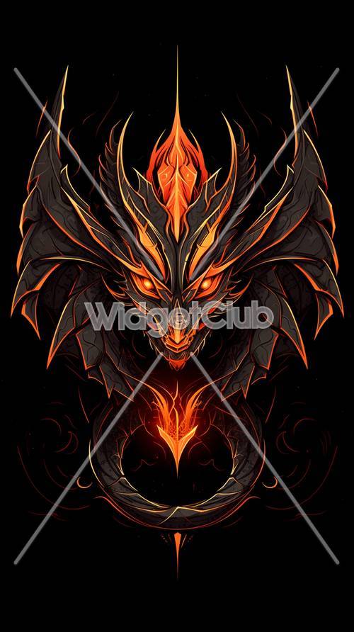 Fierce Fire Dragon Art