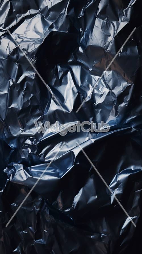 Crumpled Silver Foil Texture