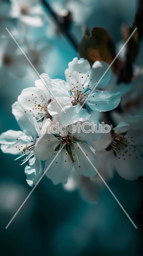 Schöne Kirschblüten Nahaufnahme