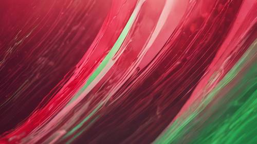 Suaves degradados rojos y verdes que se fusionan armoniosamente en una composición abstracta