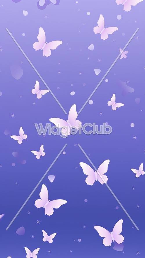紫色の蝶々の魔法