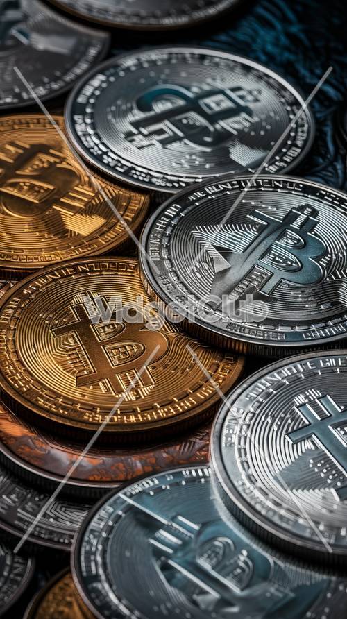 Coole Münzen: Eine glänzende Kryptowährungssammlung