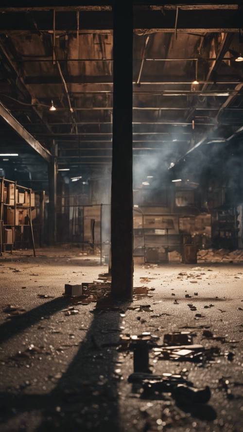 深夜の荒れ果てた倉庫から鳴り響く銃声 - マフィアのはびこる街の壁紙