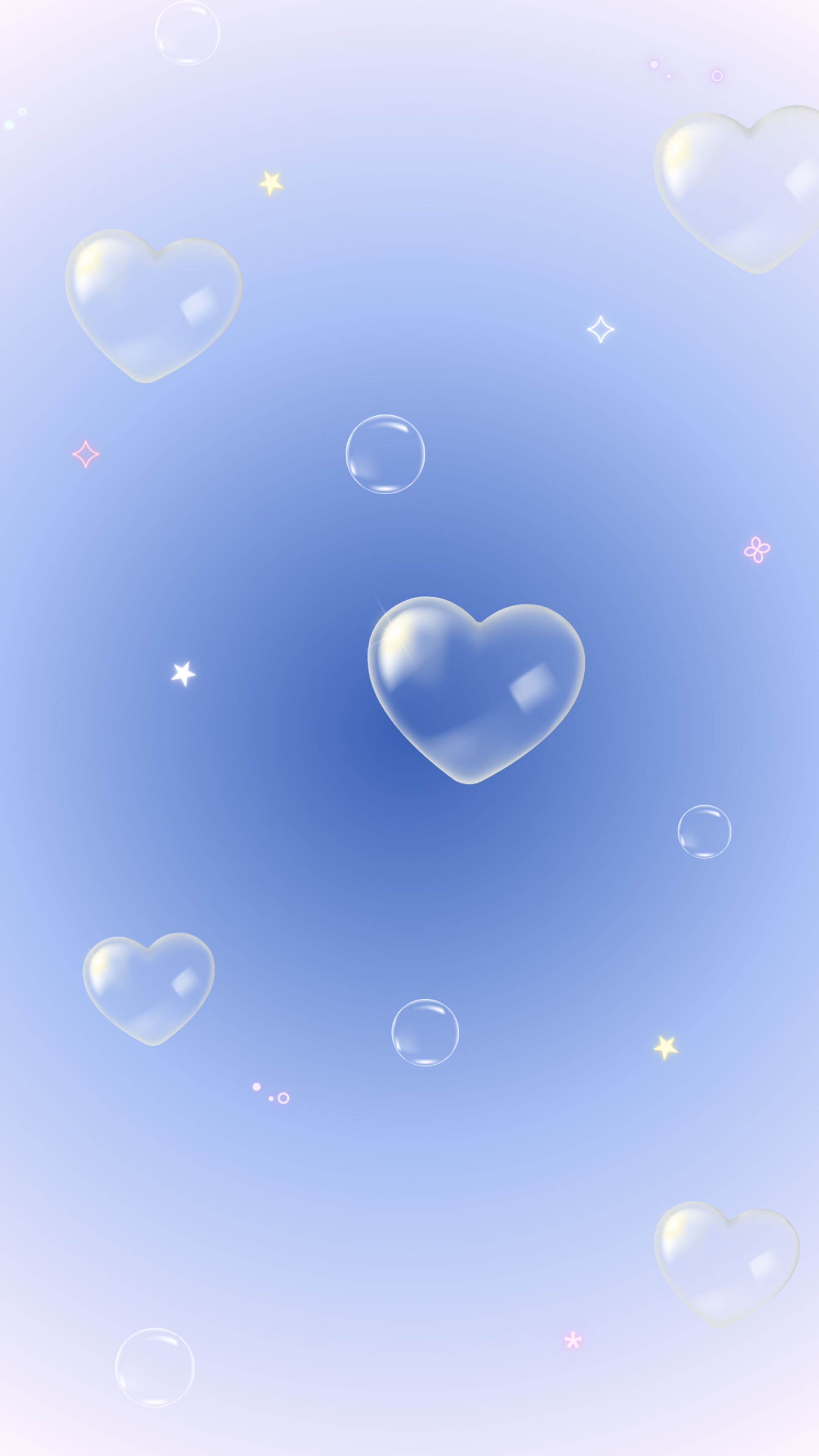 Blue Heart Shine and Sparkle Background Tapet[62fe46175ee548dcbc60]