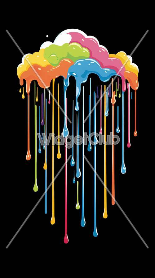 Colorful Dripping Paint Design