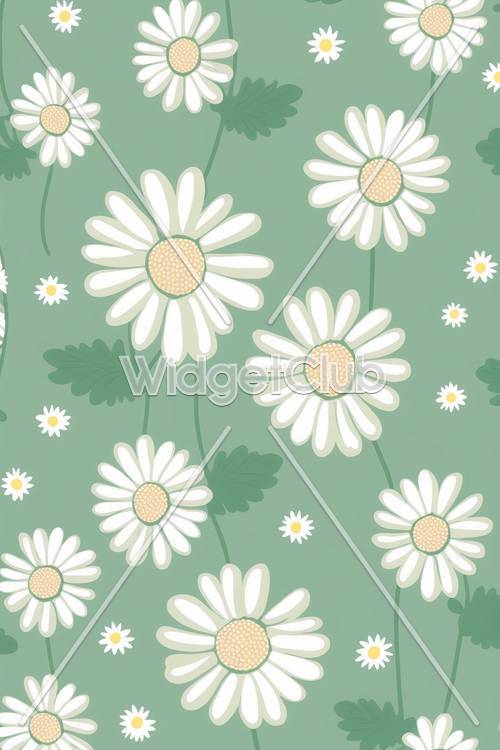 Daisy Delight Pattern Background
