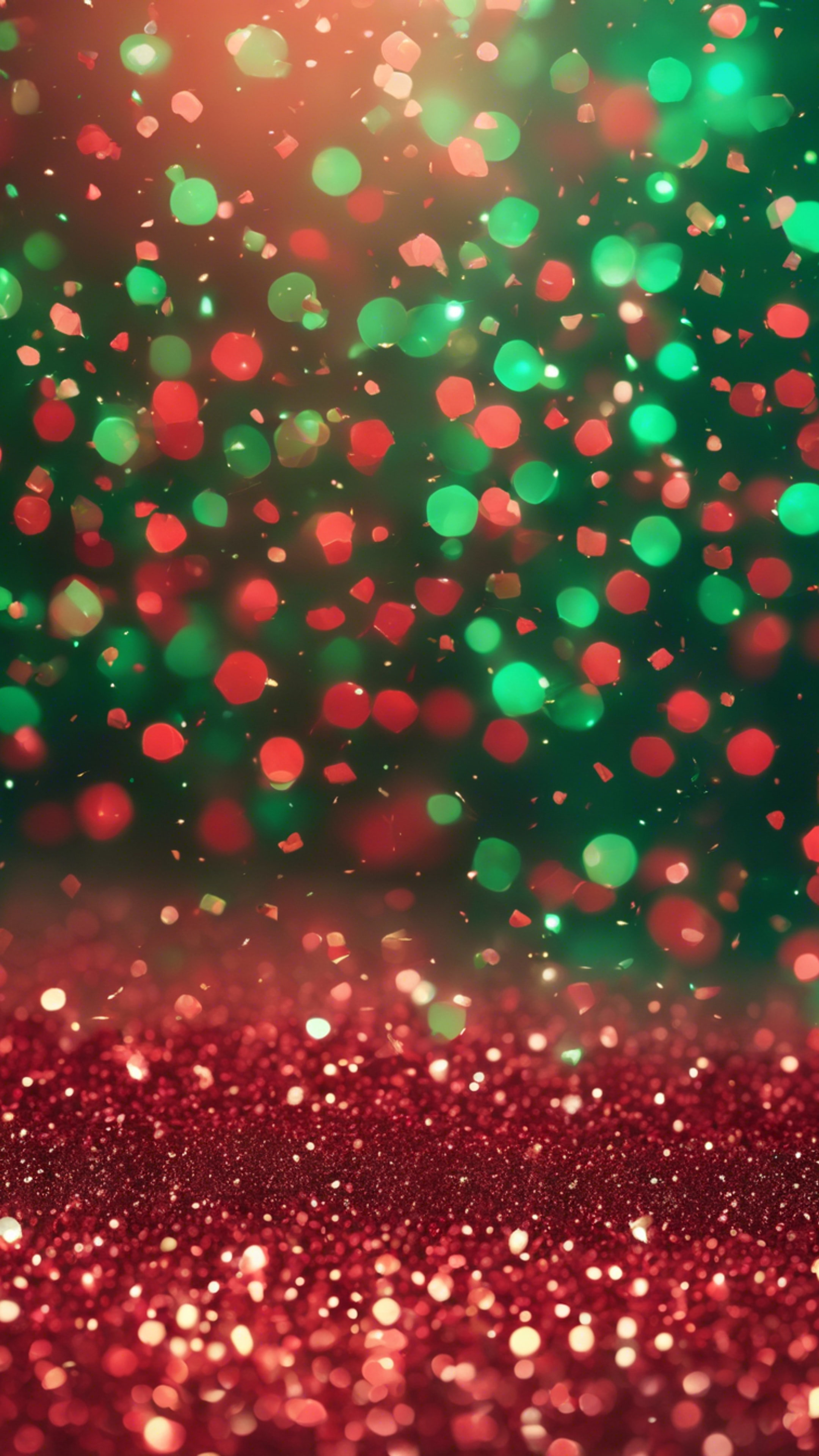 A seamless pattern of red and green glitter sparkles 벽지[5d1121e27deb4297acdf]