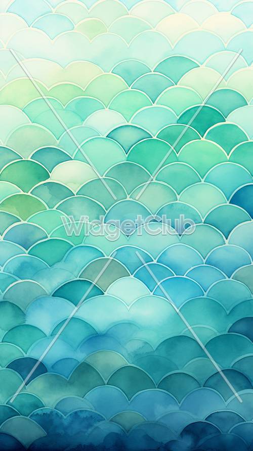 Colorful Fish Scale Pattern