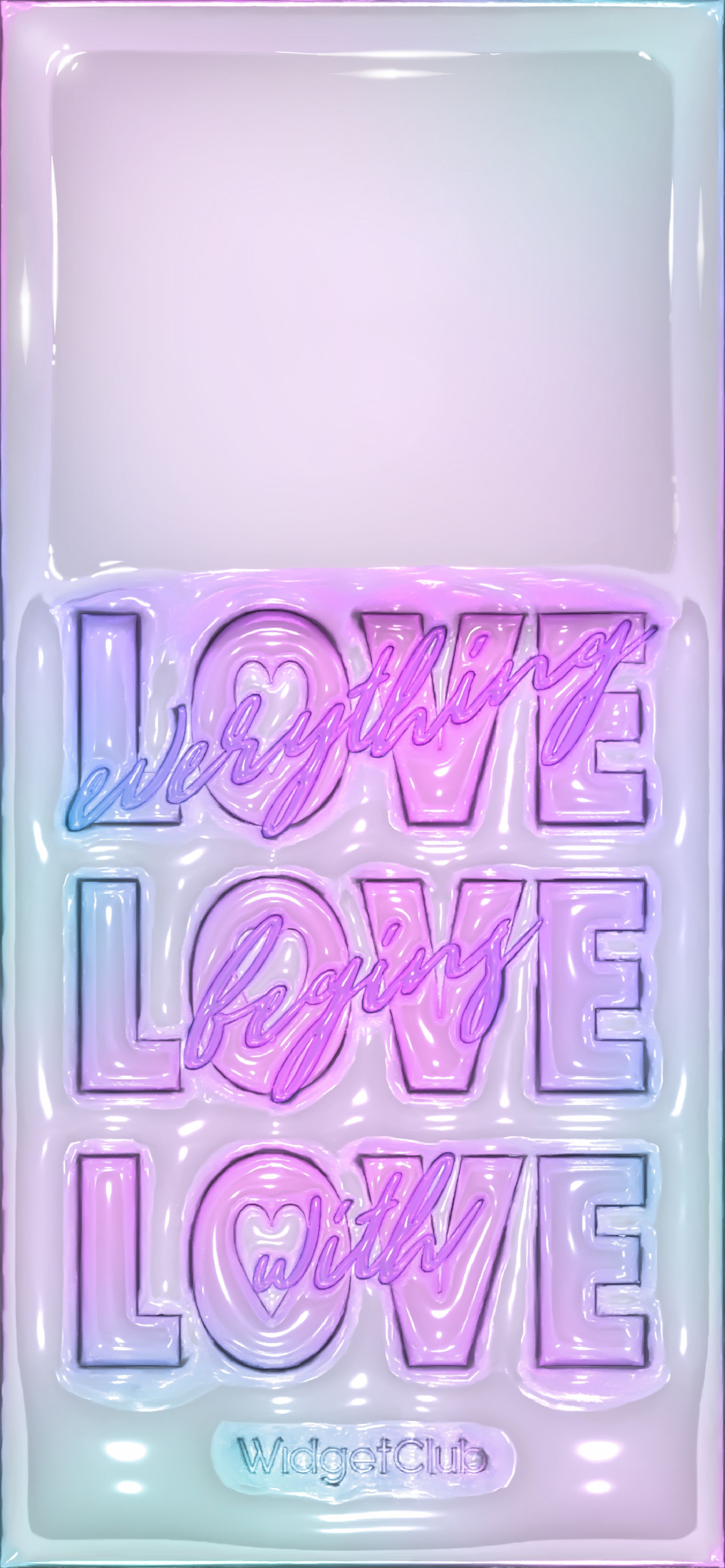 Bright Neon Sign Saying Love Everything Begins Wallpaper[737d935c56e84b9998ec]