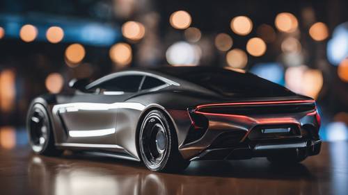 An image of a Space Gray iPhone XS Max transforming into a high-speed futuristic vehicle.