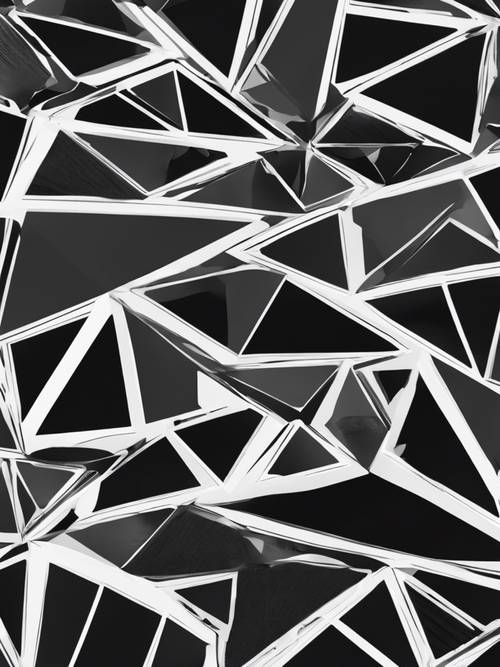 Black and White Geometric Wallpaper [b1ae0835041f4c4989fb]
