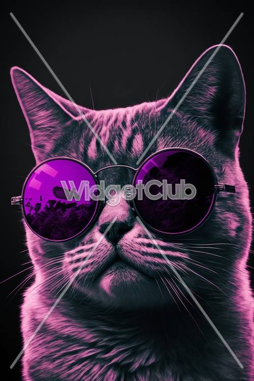 Cool Cat in Sunglasses Ταπετσαρία[c4456963d0fa47f1aa16]