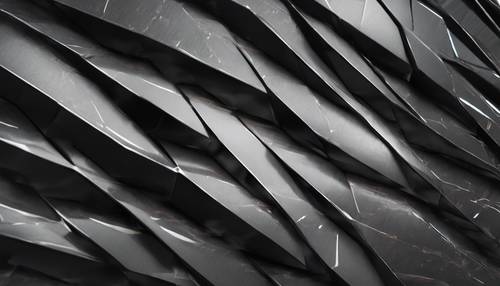 An abstract design that evokes the dark, gleaming surface of carbon fiber