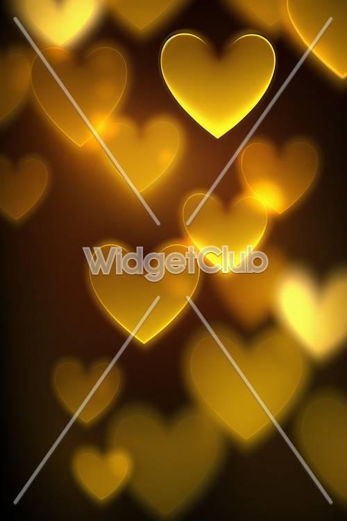 Yellow Heart Wallpaper [f585760c3a924dac8d7d]