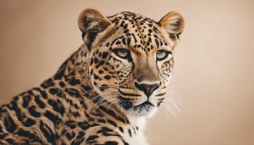 Uma estampa de leopardo marrom sutil e suave, perfeita para um papel de parede chique.