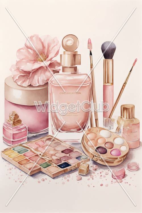 Hübsche Make-up- und Parfümkollektion für Ihren Bildschirm