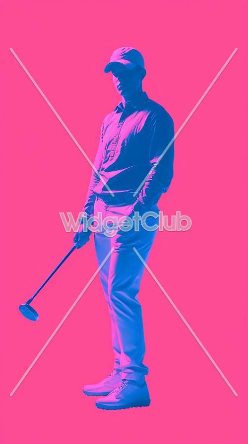Różowy styl golfowy