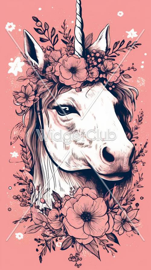 Pink Unicorn Wallpaper [0505a1294e334ee7bcfd]