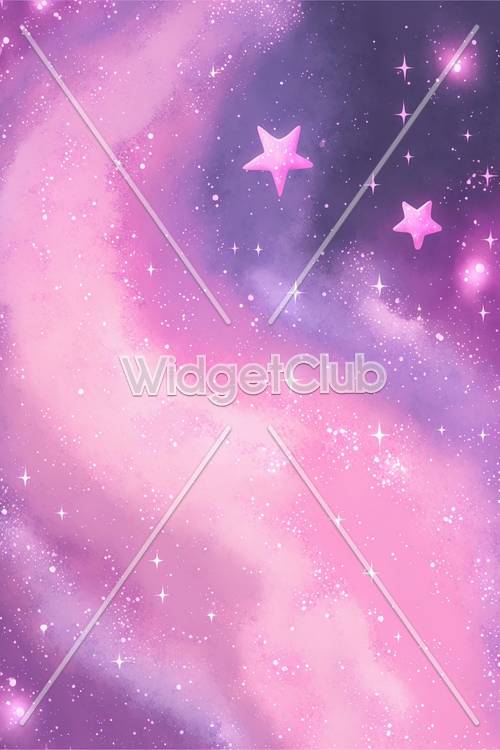 Pink Star Wallpaper [06249da6360040a9918a]