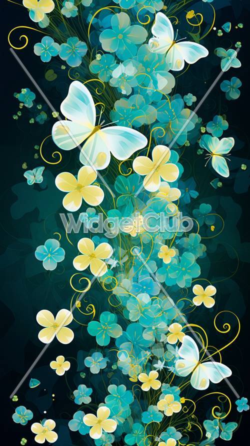 Green Flower Wallpaper [d53e46ec1bae4150930d]