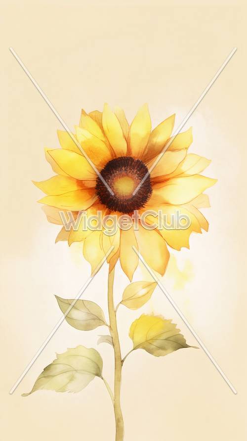 Helle und schöne Sonnenblumenkunst