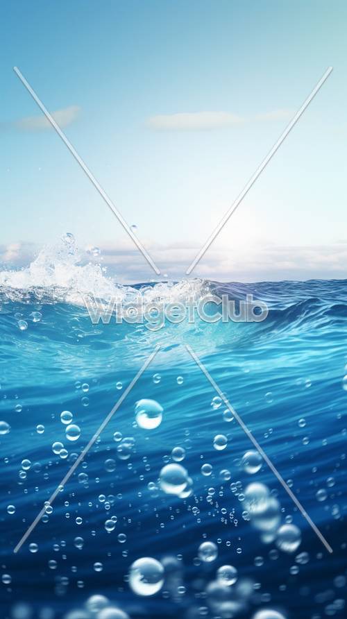 Meereswellen spritzen