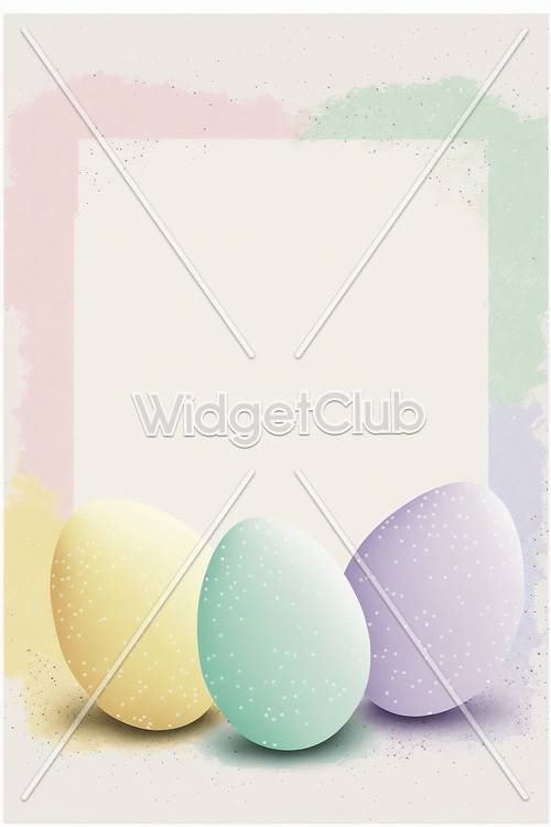 Diseño colorido de huevos de Pascua