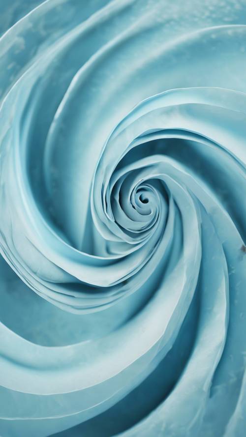抽象的なパステルブルーの渦模様の壁紙