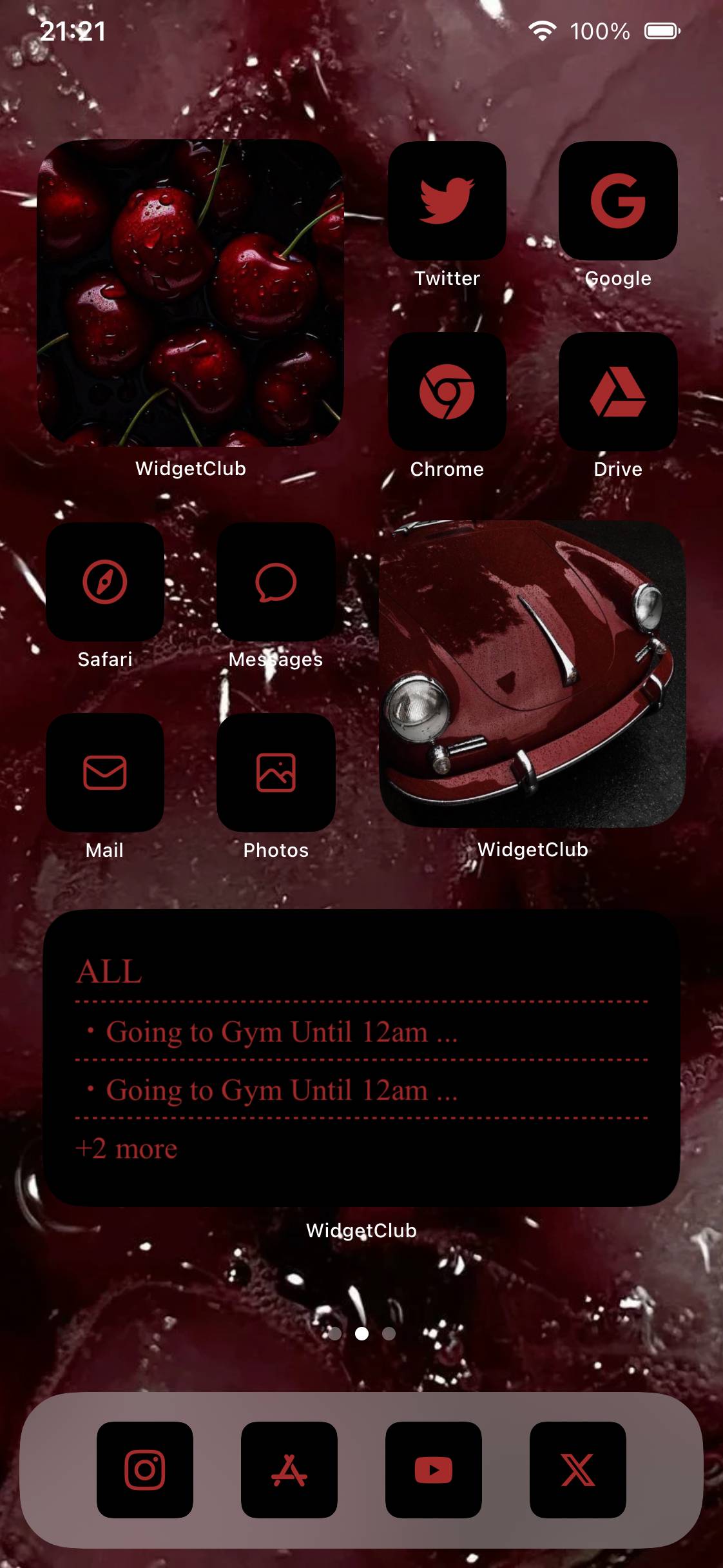 黒×赤Home Screen ideas[OM3cTSzVPrvHVFAcF7PP]
