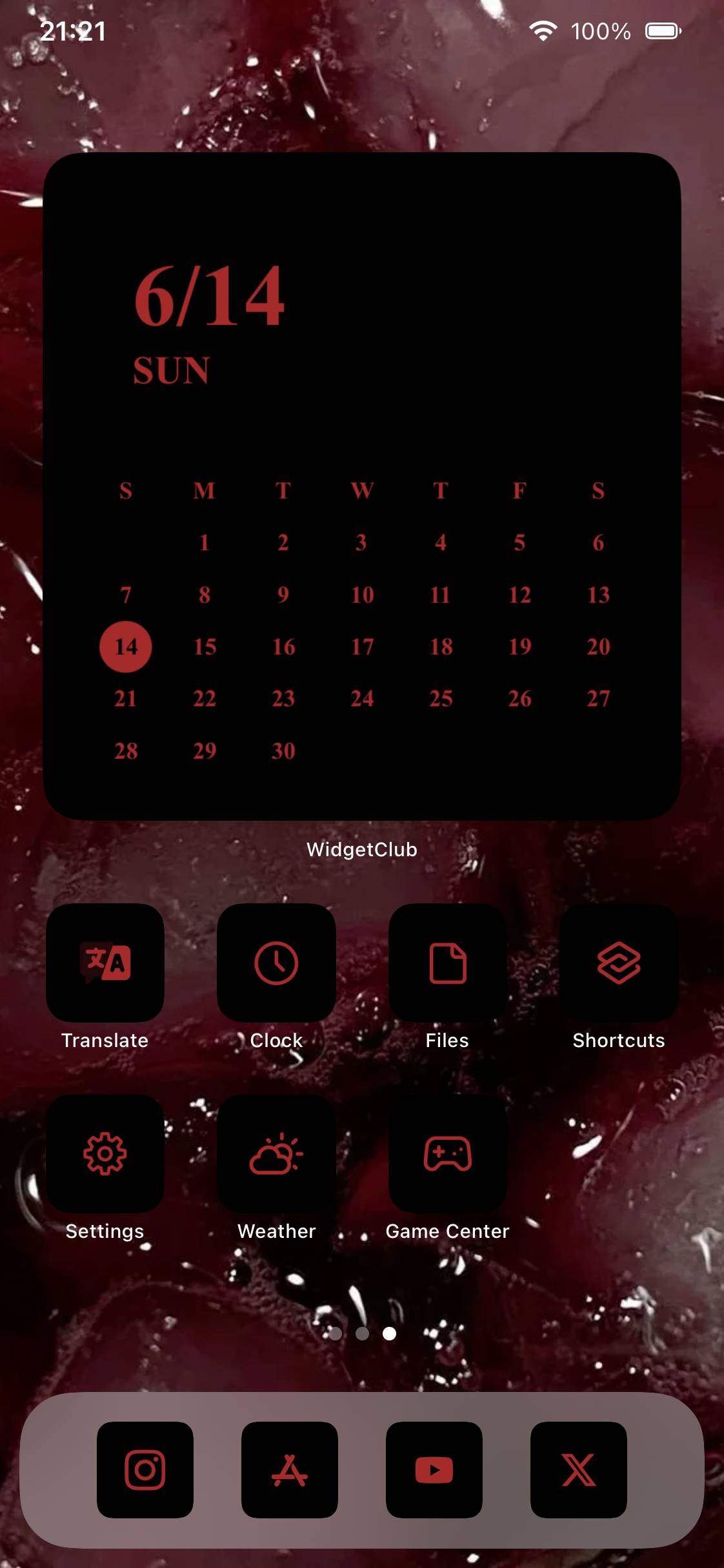 黒×赤Home Screen ideas[OM3cTSzVPrvHVFAcF7PP]