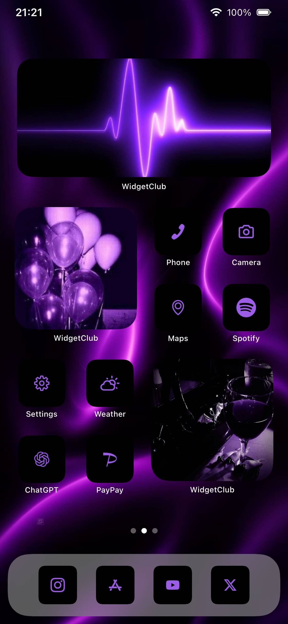 黒×紫🖤☪️Home Screen ideas[9ZOx3wvNPjJ33fj02aCy]