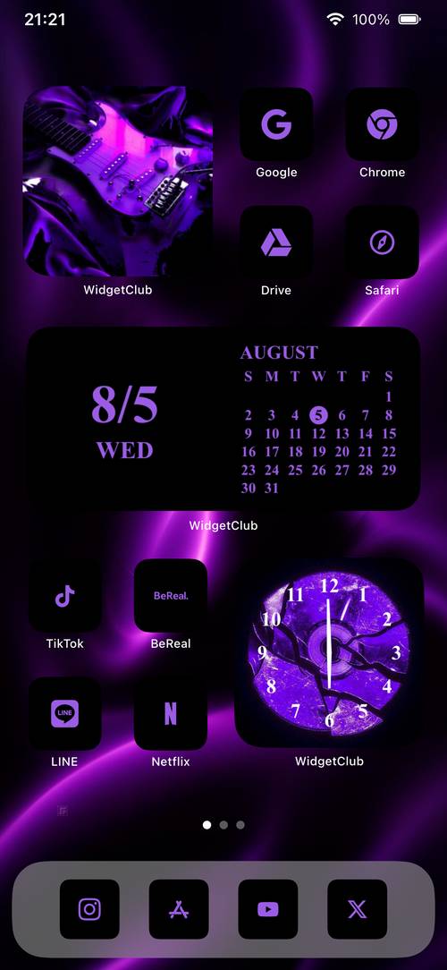 黒×紫🖤☪️ Home Screen ideas[9ZOx3wvNPjJ33fj02aCy]