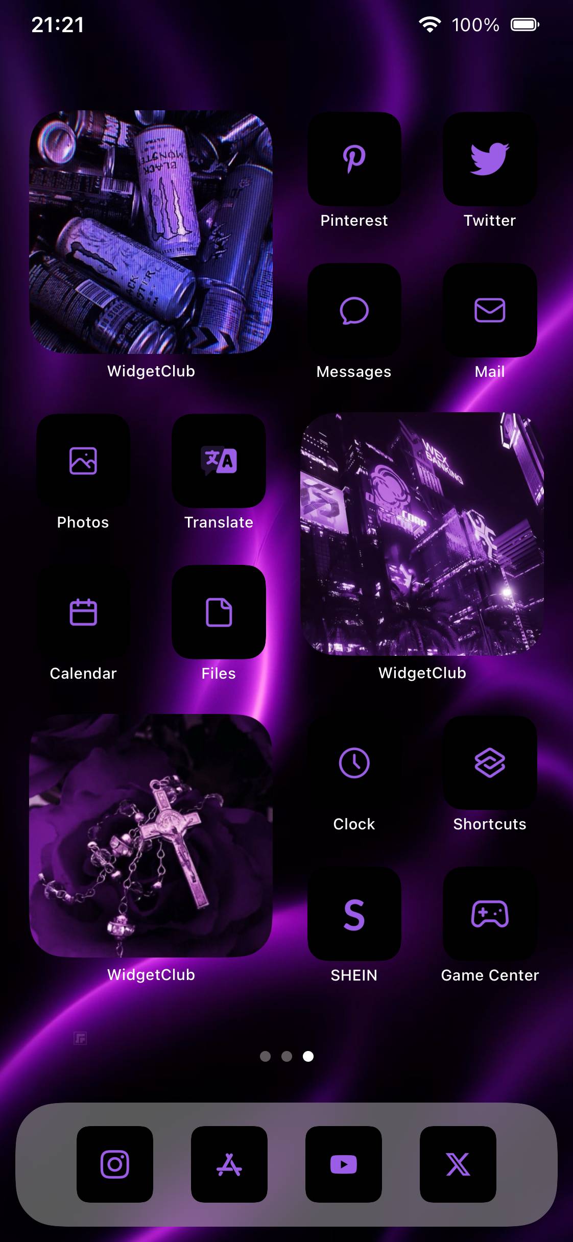 黒×紫🖤☪️Home Screen ideas[9ZOx3wvNPjJ33fj02aCy]