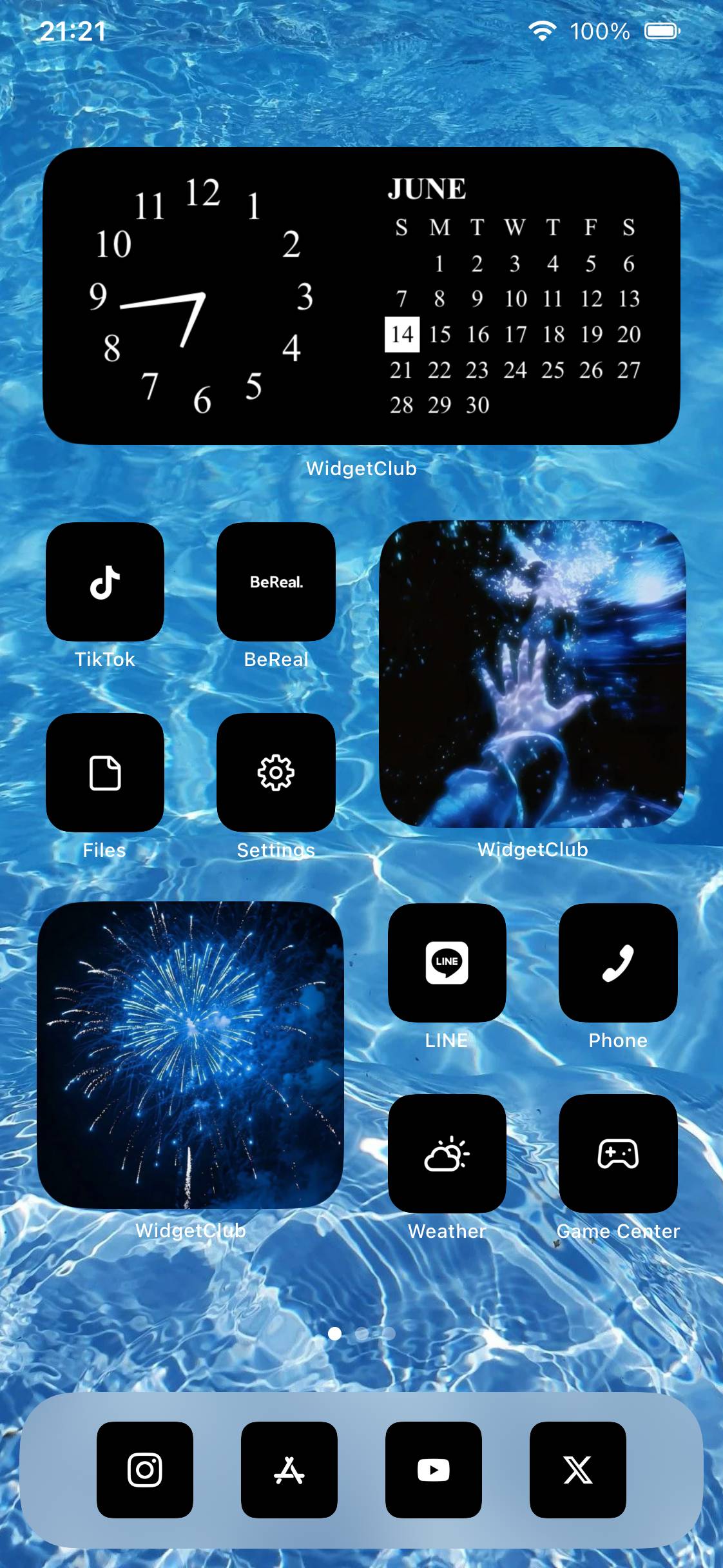 黒×青🖤💙Home Screen ideas[CCoW2kU2vsHzXCFoKV8I]