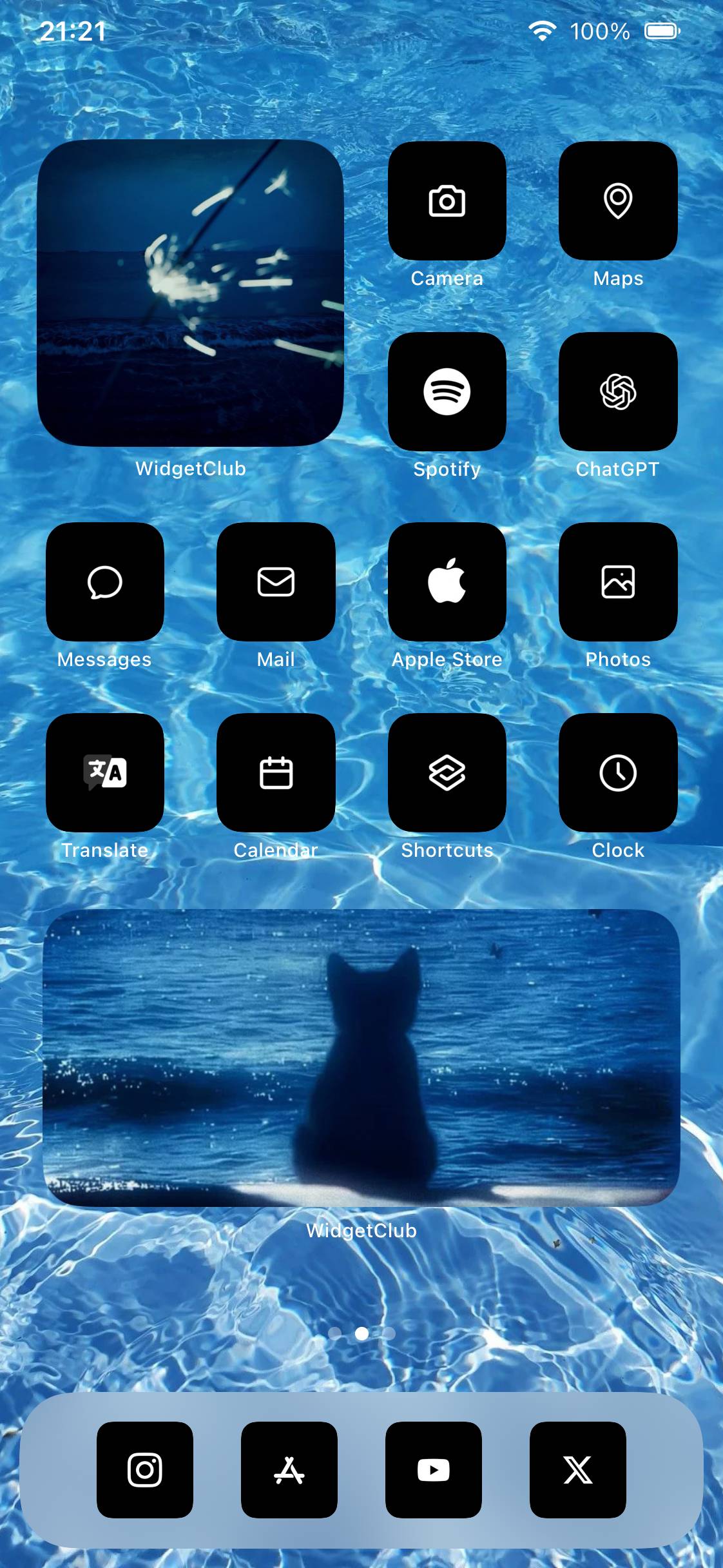 黒×青🖤💙Home Screen ideas[CCoW2kU2vsHzXCFoKV8I]