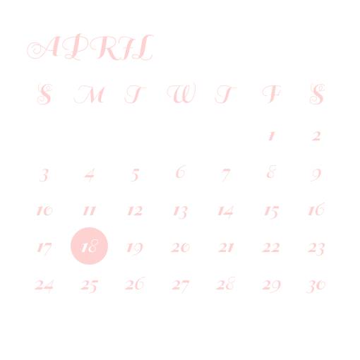 ピンク Calendario Ideas de widgets[DIDR9NXmy1bL5e9UZwL4]