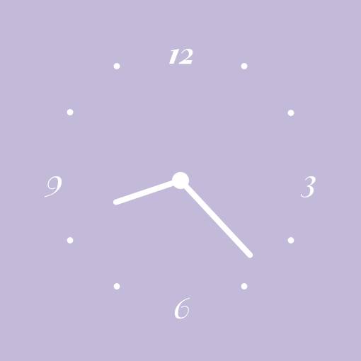 Soft purple widgets時計ウィジェット[jIFDDq8LRJqEAImBsWBb]