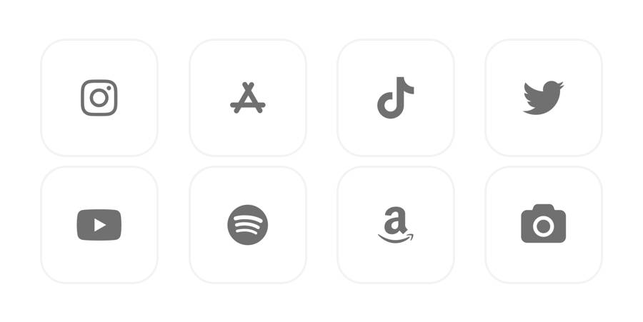 Gray App Icon Pack[1rkZau706M4izze3h60W]