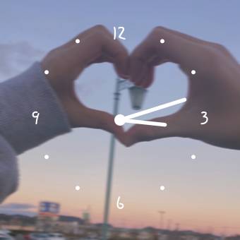 シンプルモノトーン Clock Widget ideas[9P8ww9nAXGzu82WkbXex]