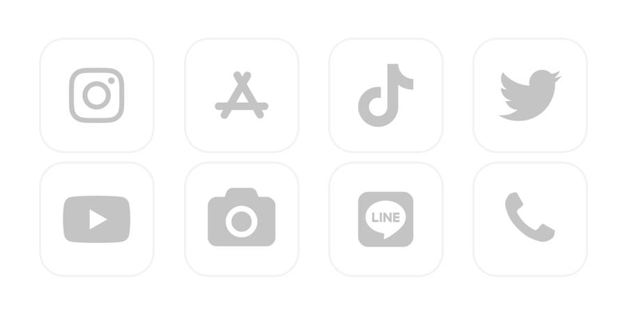 シンプル Pack d'icônes d'application[0oGOBlKuViuBGPgneOJ4]